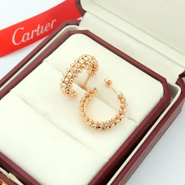 Cartier Juste un Clou أقراط حلقية مدببة 6