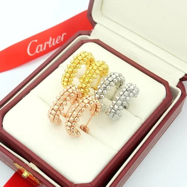 Cartier Juste un Clou أقراط حلقية مدببة 9