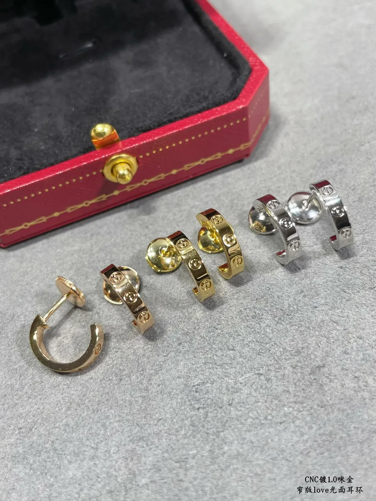 Cartier Love Aros finos polidos 7
