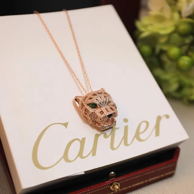 Cartier Panthère Cabeça de Pantera Colar com Pingente 4