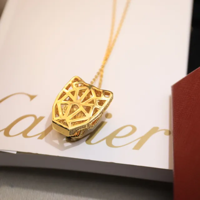 Cartier Panthère Cabeça de Pantera Colar com Pingente 5