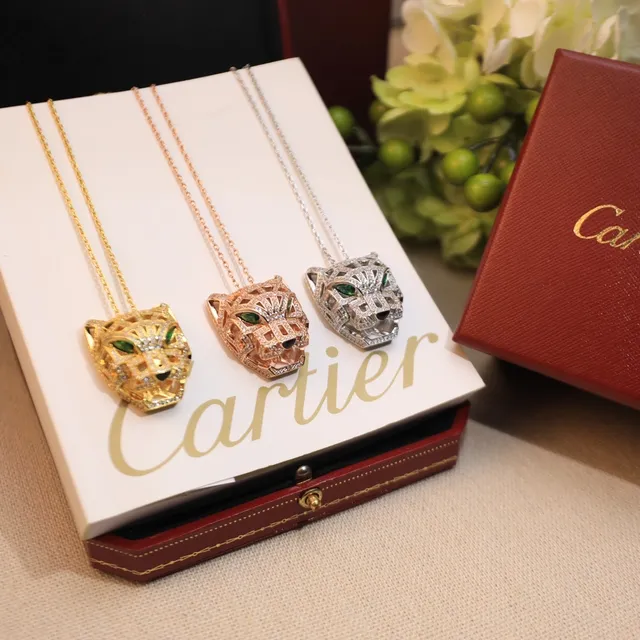 Cartier Panthère Cabeça de Pantera Colar com Pingente 6