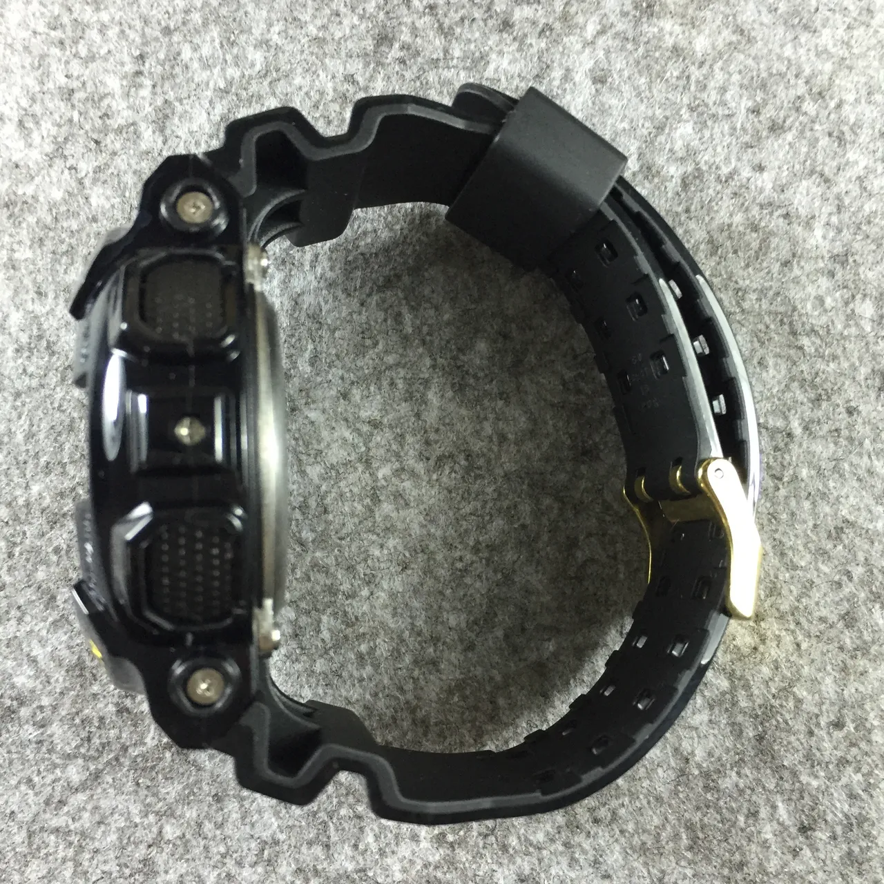 Casio G-Shock GA-100 Preto e Dourado Relógio Esportivo 11