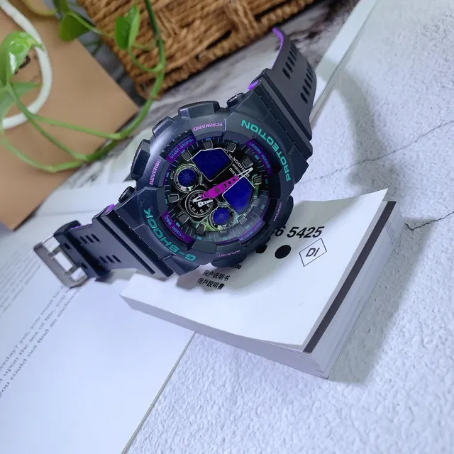 Casio G-Shock GA-100 Multicolor Neon Dial Sports Watch 3