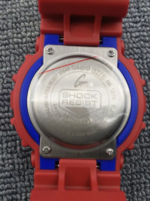 Casio G-Shock GA-100 Orange et Bleu montre sportive 6
