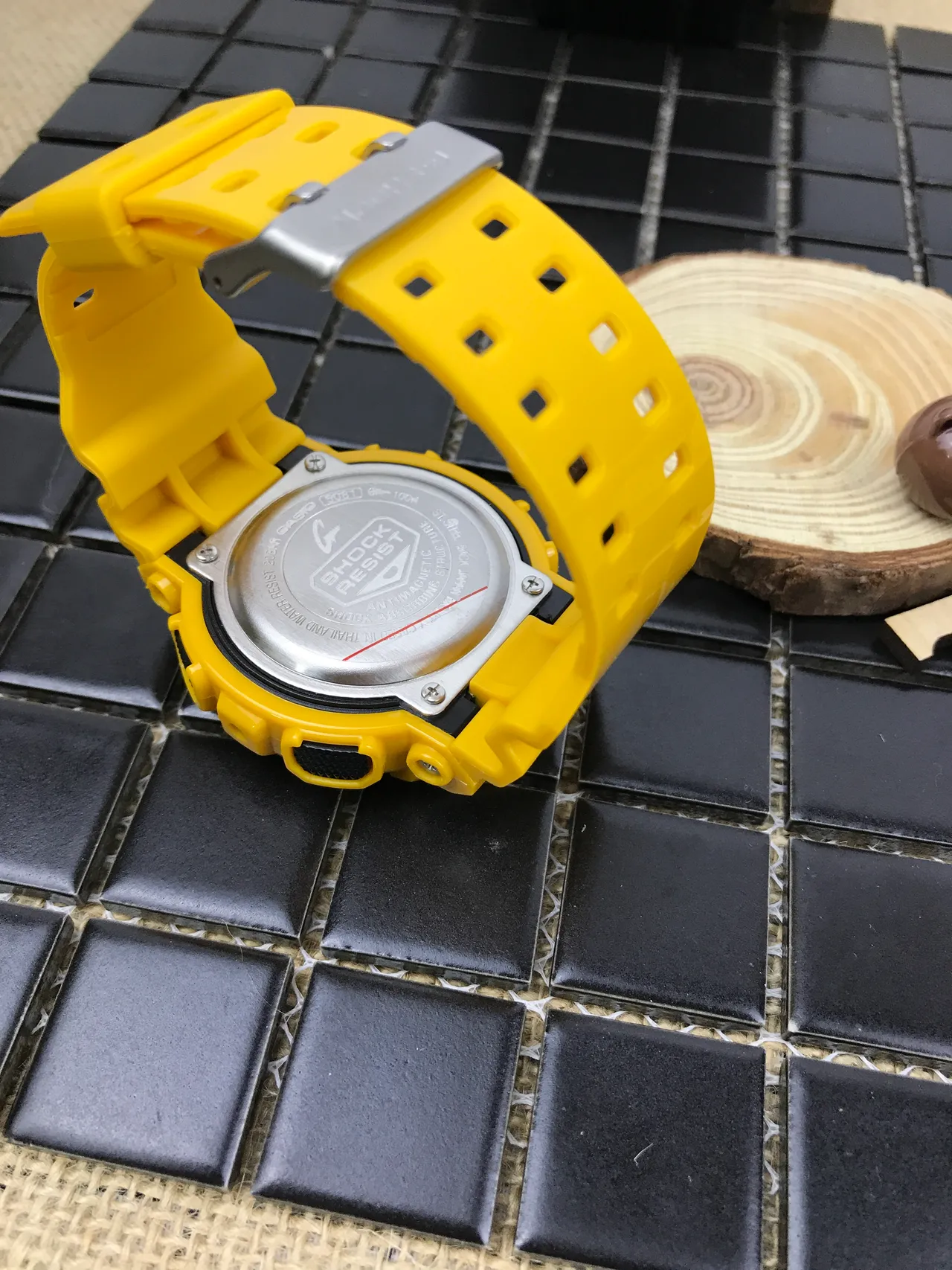 Casio G-Shock GA-100 Amarelo Preto Relógio Esportivo 7