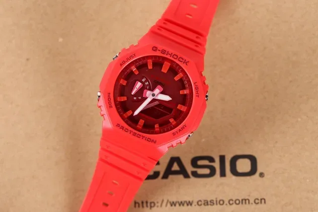Casio G-Shock GA-2100 Montre de sport en résine rouge 8