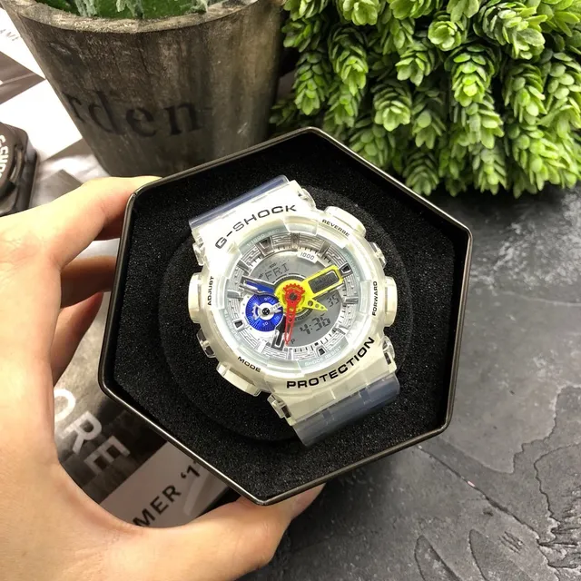 Casio Transparent Multicolor Translucent Resin Case Multi-Color Analog Hands Watch 1
