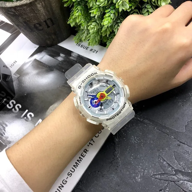 Casio Transparent Multicolor Translucent Resin Case Multi-Color Analog Hands Watch 2