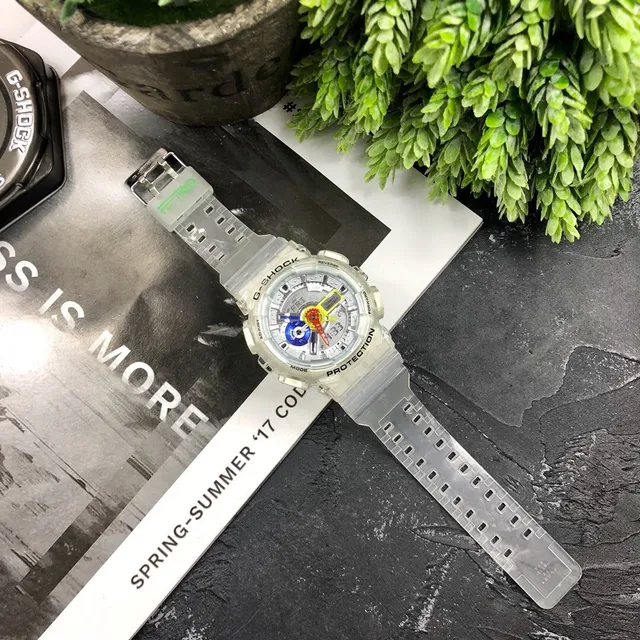 Casio Transparent Multicolor Translucent Resin Case Multi-Color Analog Hands Watch 8