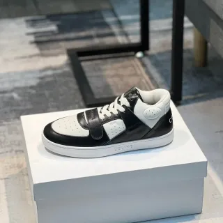 Celine CT-01 Black and White Leather High-Top Lifestyle Sneakers