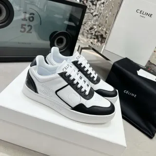 Céline CT-01 Chaussures Lifestyle en Cuir de Deux Tons