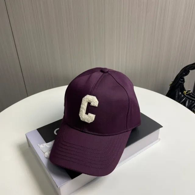 Celine Boné de Beisebol com Logo Bordado Roxo 3