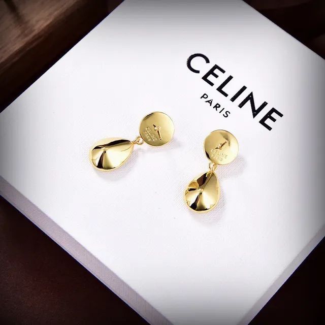 Celine Perle et Cristal Goutte Boucles d'Oreilles 5