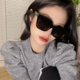 Celine Triomphe Oversized Square Black Sunglasses
