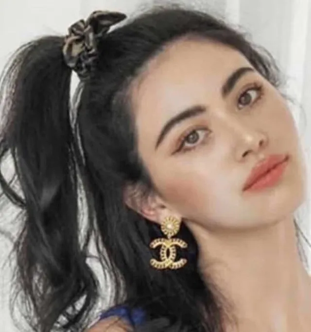 Chanel CC Chain Pearl Drop Earrings 2