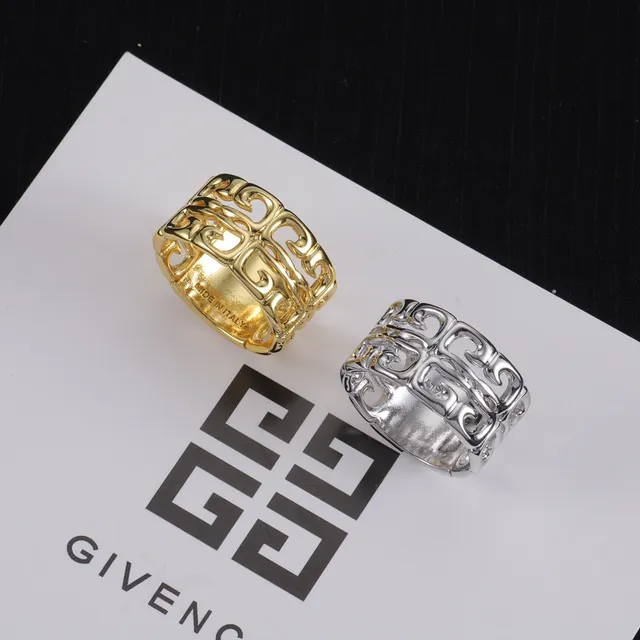 Chanel CC Bague Or Rose Métal Émaillé Logo Bague 10