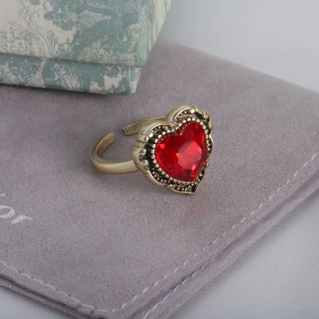Chanel CC Bague Or Rose Métal Émaillé Logo Bague 11