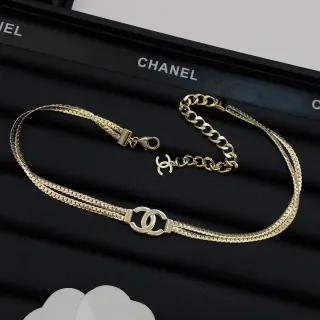 Chanel Double-Chain CC Turn-Lock Gold Black Woven Mesh Band Fashion Belt Bag