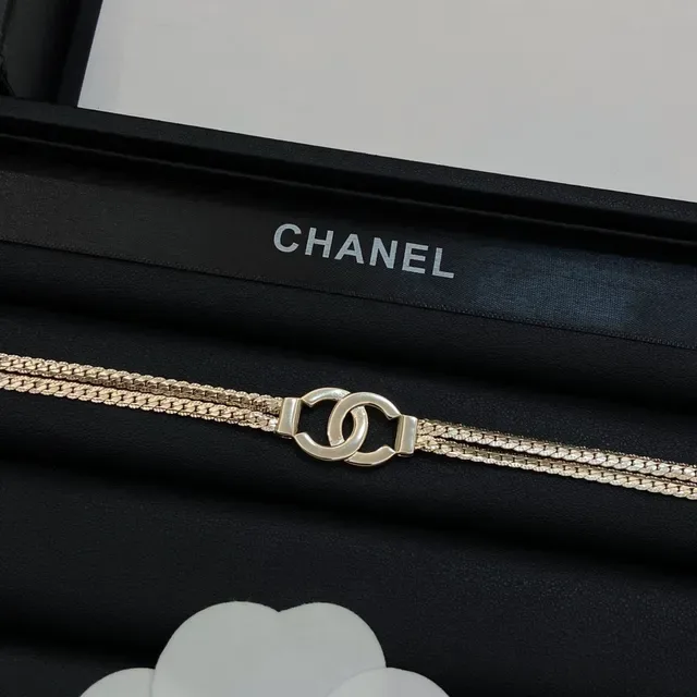 Chanel Double-Chain CC Turn-Lock Gold Black Woven Mesh Band Fashion Belt Bag 4