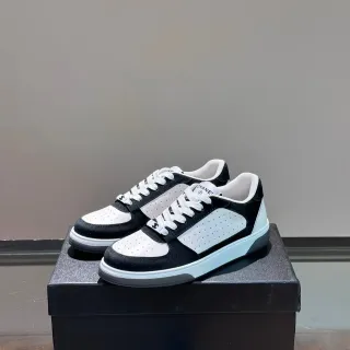 Chanel Lifestyle Sneaker Black White Perforated Leather Suede Overlay Lifestyle Sneakers