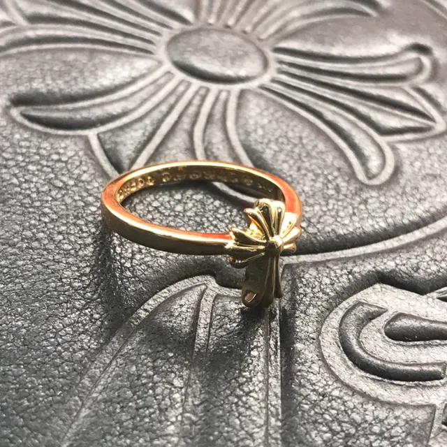 Chrome Hearts Bague Croix Bague Or 3