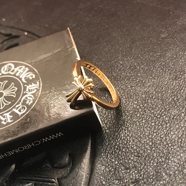 Chrome Hearts Bague Croix Bague Or 4