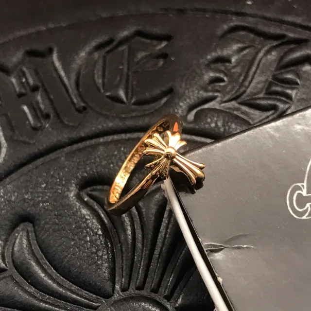 Chrome Hearts Bague Croix Bague Or 5