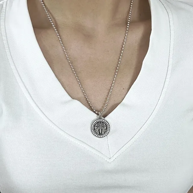 Chrome Hearts Collier avec Motif de Flamme et Bezels Pavé 2