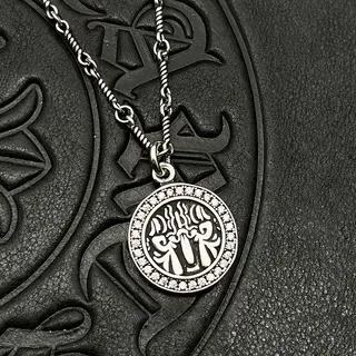 Chrome Hearts Collier avec Motif de Flamme et Bezels Pavé 5