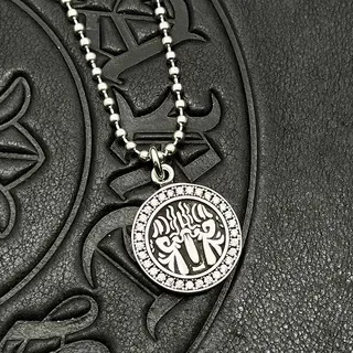 Chrome Hearts Collier avec Motif de Flamme et Bezels Pavé 6