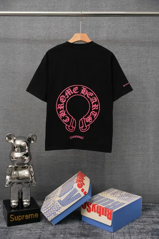 Chrome Hearts Pocket Tee White Red Crewneck T-Shirt 2