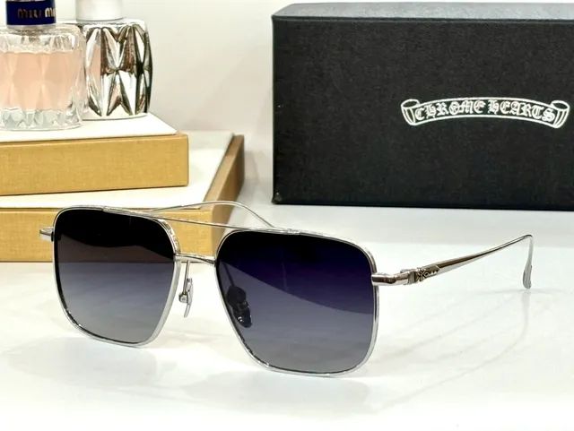 Chrome Hearts Rectangular Aviator Titanium Optical Glasses 3