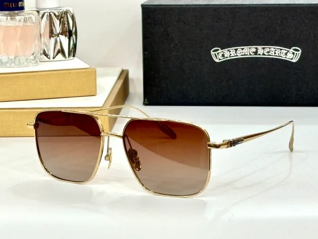 Chrome Hearts Rectangular Aviator Titanium Optical Glasses 4