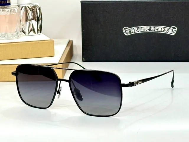 Chrome Hearts Rectangular Aviator Titanium Optical Glasses 6