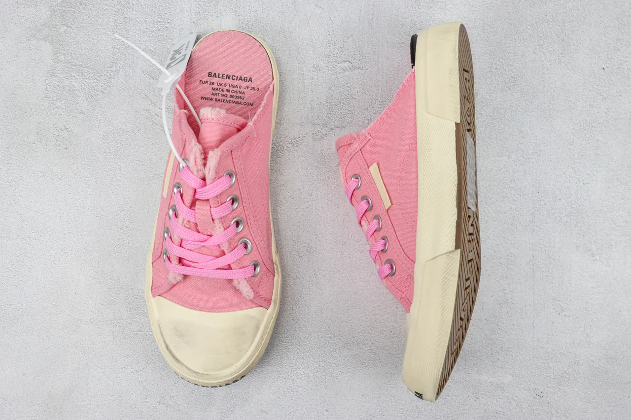 Converse Pink Beige Low-Top Upper Canvas Shoes 3