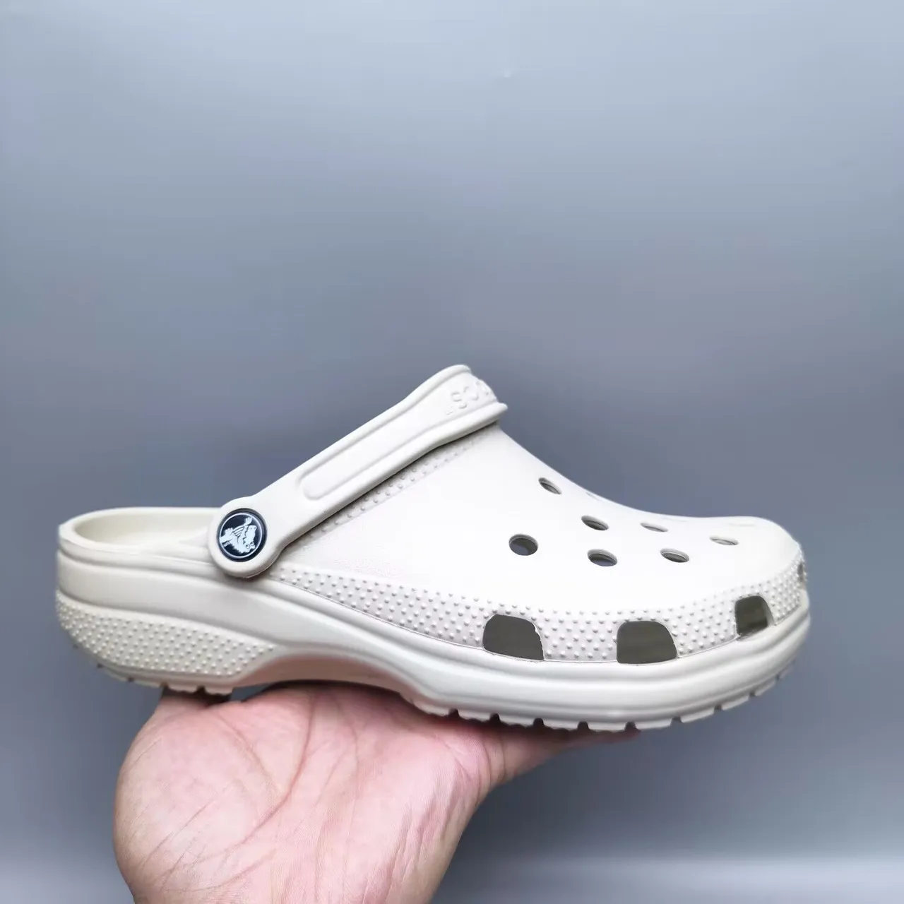 Crocs Classic Clog Off-White Molded Foam Clog 9