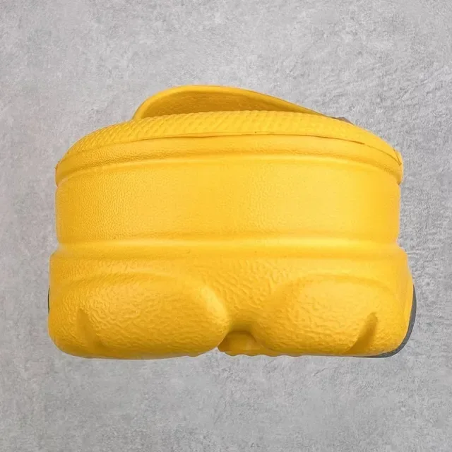 Crocs Echo Clog Yellow and Gray Molded Foam Clog 3