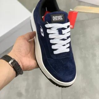 Diesel Navy Suede Lifestyle Sneakers