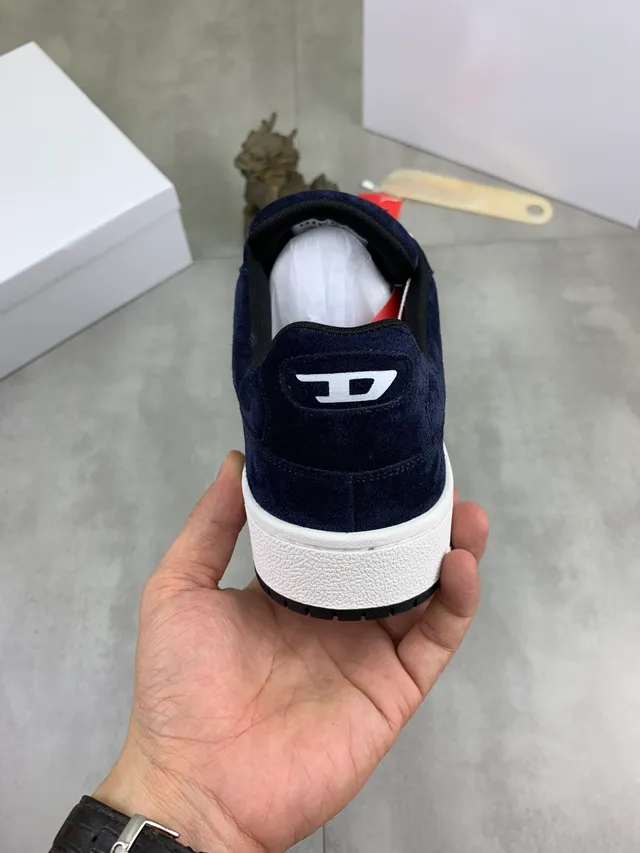 Diesel Navy Suede Lifestyle Sneakers 4