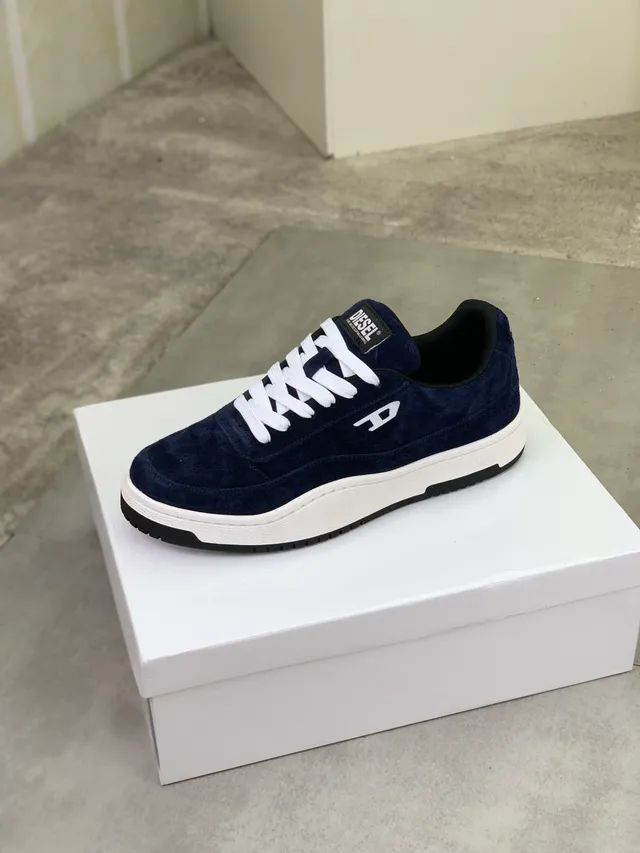 Diesel Navy Suede Lifestyle Sneakers 5