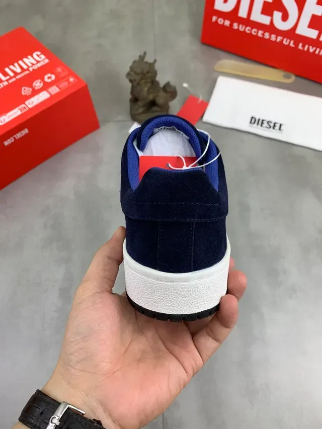 Diesel Navy Suede Lifestyle Sneakers 3