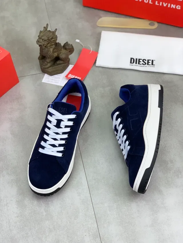 Diesel Navy Suede Lifestyle Sneakers 5