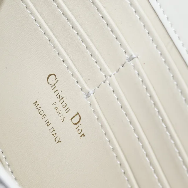 Dior 30 Montaigne Mini White Structured Chain Bag 3