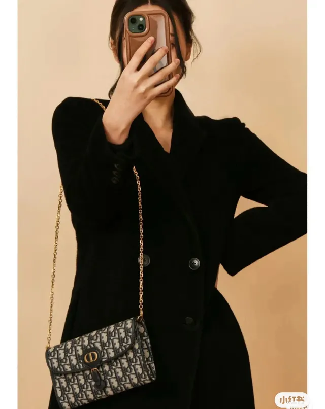 Dior 30 Montaigne Mini White Structured Chain Bag 20