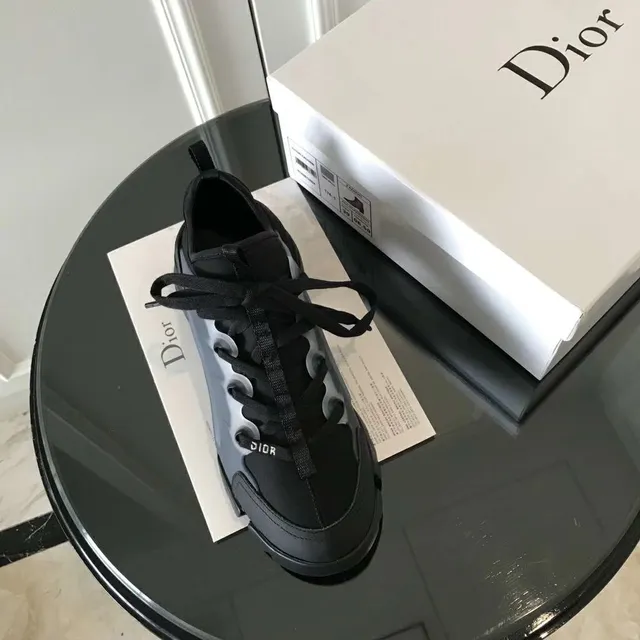 Dior B23 Black and Translucent Wave Chunky Sneakers 3