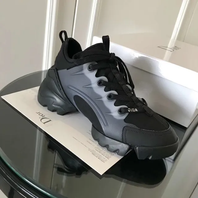 Dior B23 Black and Translucent Wave Chunky Sneakers 4