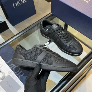Dior B23 Black Oblique Jacquard Lifestyle Sneakers