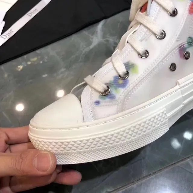 Dior B23 Floral-Print Mesh High-Top Lifestyle Sneakers 5