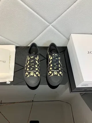 Dior B23 Leopard-Print Canvas Lifestyle Sneakers 6